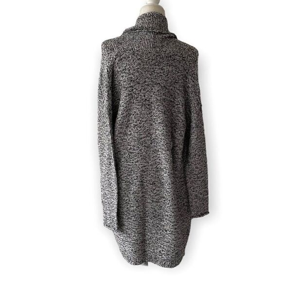 Caslon Nordstrom Chunky Black White Open Front Duster SZ S NWT - Picture 2 of 12